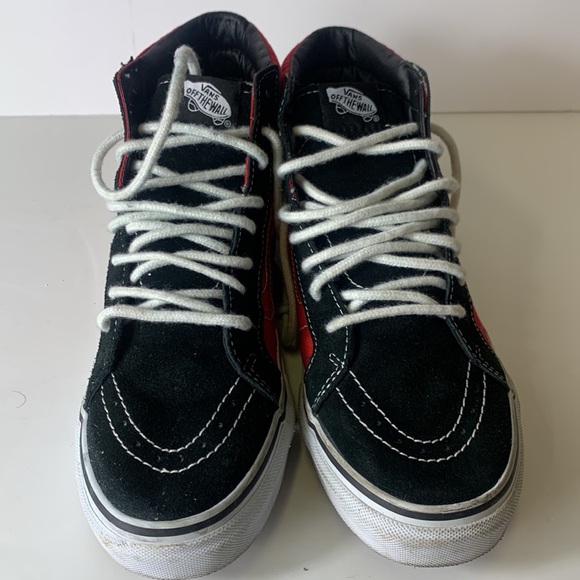 VANS Sk8-Hi x Curtis Kulig Love Me Red Hi-top Sneakers Unisex Women Size 8.5 - Picture 8 of 15